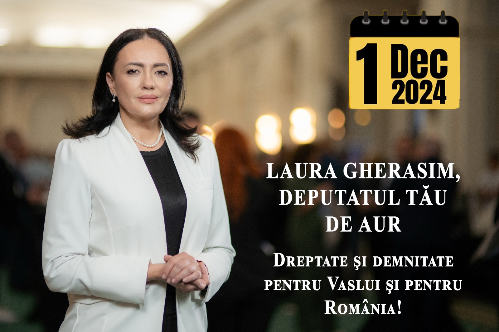 Laura Gherasim, apel către toți românii: ”Români, viitorul nostru este în mâinile noastre!”