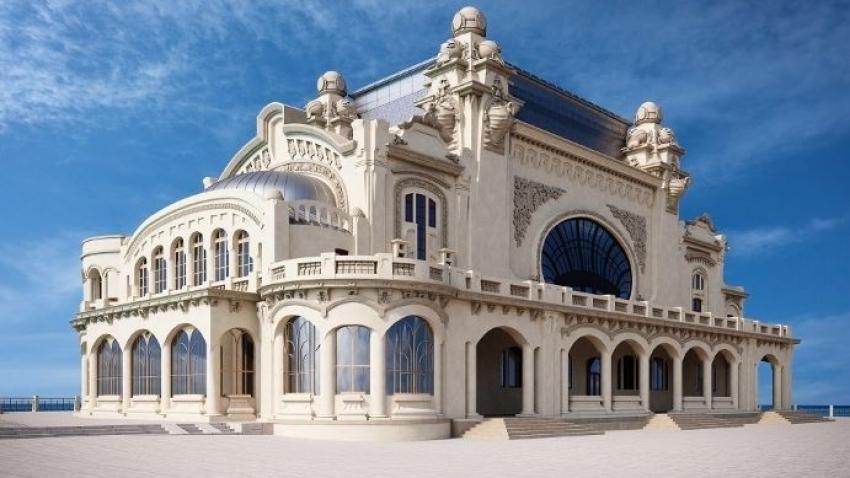 Atac asupra patrimoniului: turiști prinși că vandalizează Cazinoul din Constanța